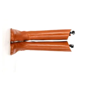 Reformation Riding Boots in Brown Leather
