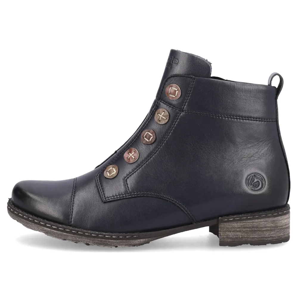 Remonte D4392 Chandra 92 Navy Leather Bootie (Women's)