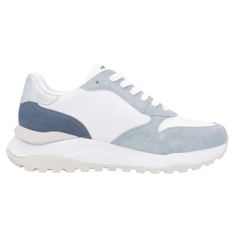 Rieker Akilah 00 Blue/White Leather Sneaker (Women's)