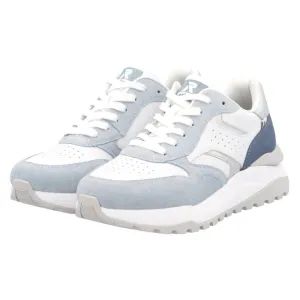 Rieker Akilah 00 Blue/White Leather Sneaker (Women's)