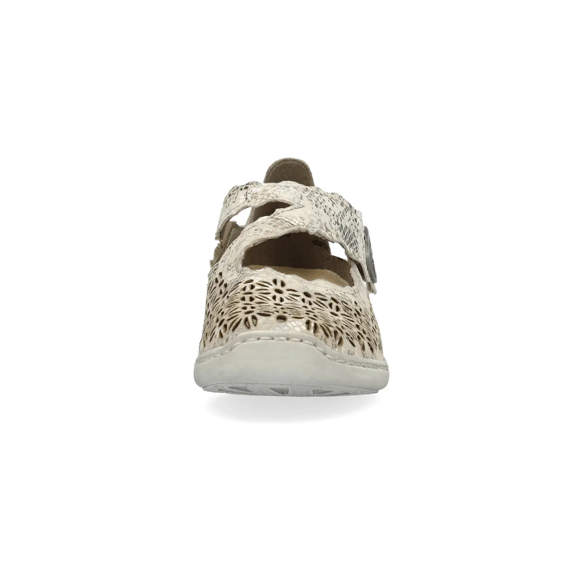 Rieker Women's 413G4-90 Doris Beige/Metallic/Pearl