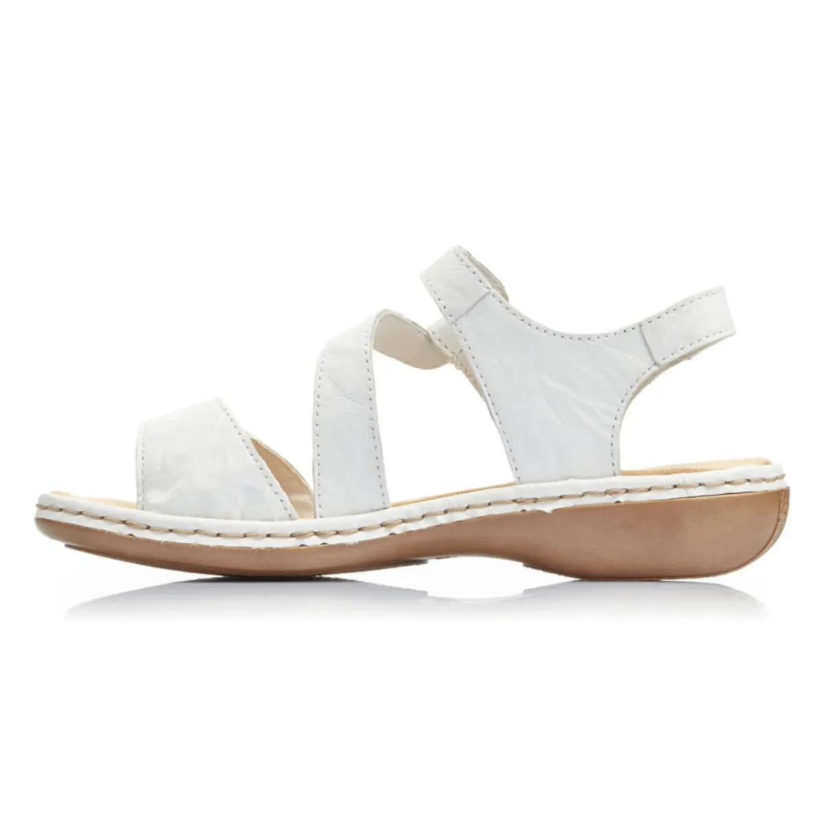 Rieker Women's 659C7-81 Regina White Leather