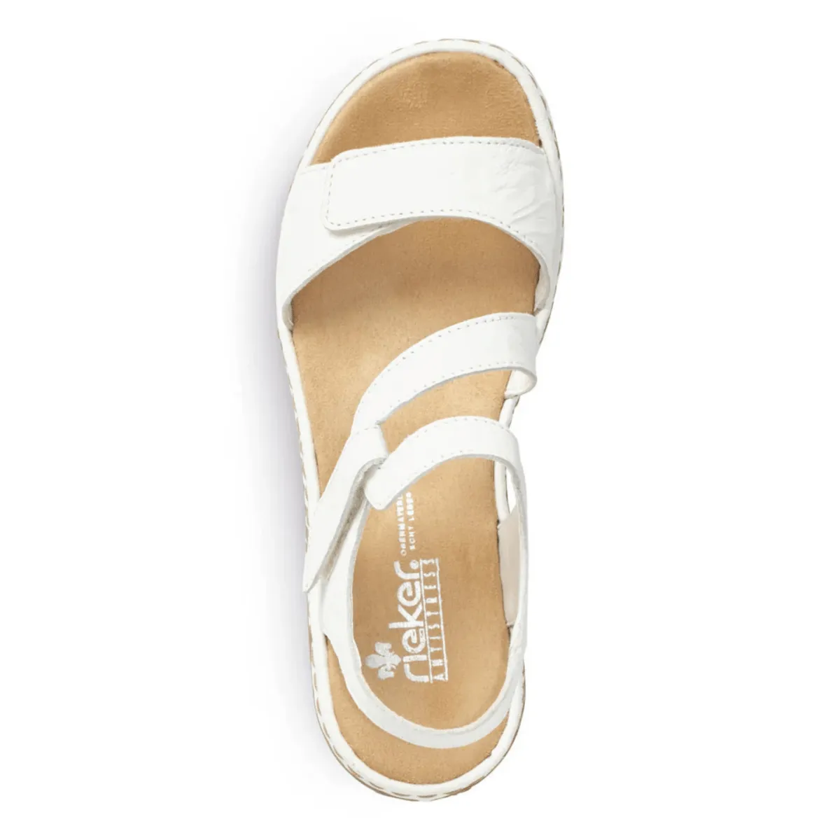 Rieker Women's 659C7-81 Regina White Leather