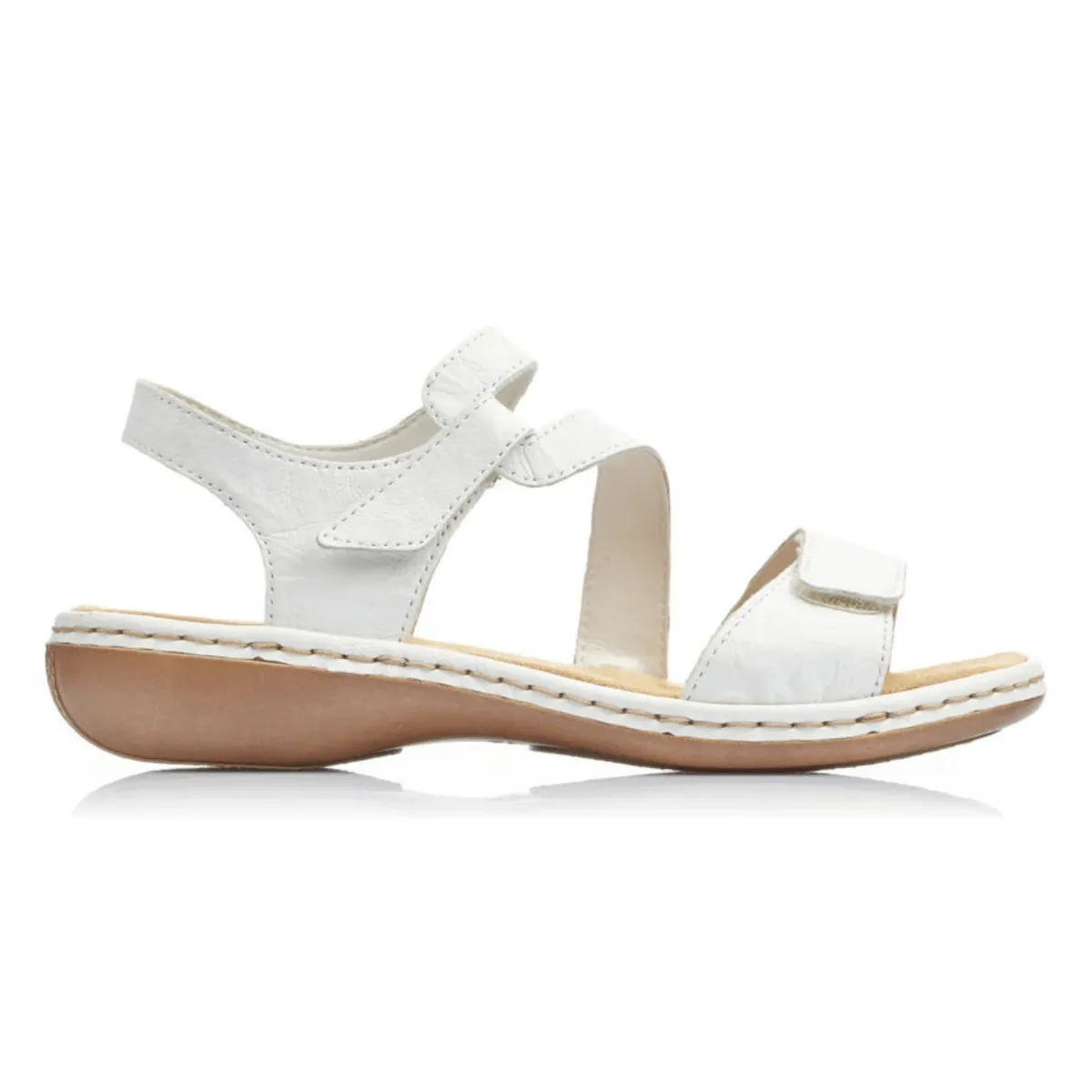 Rieker Women's 659C7-81 Regina White Leather