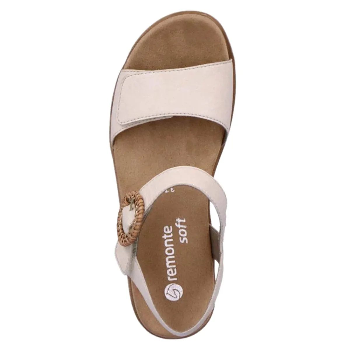 Rieker Women's D0Q52-60 Jocelyn Off-White Leather