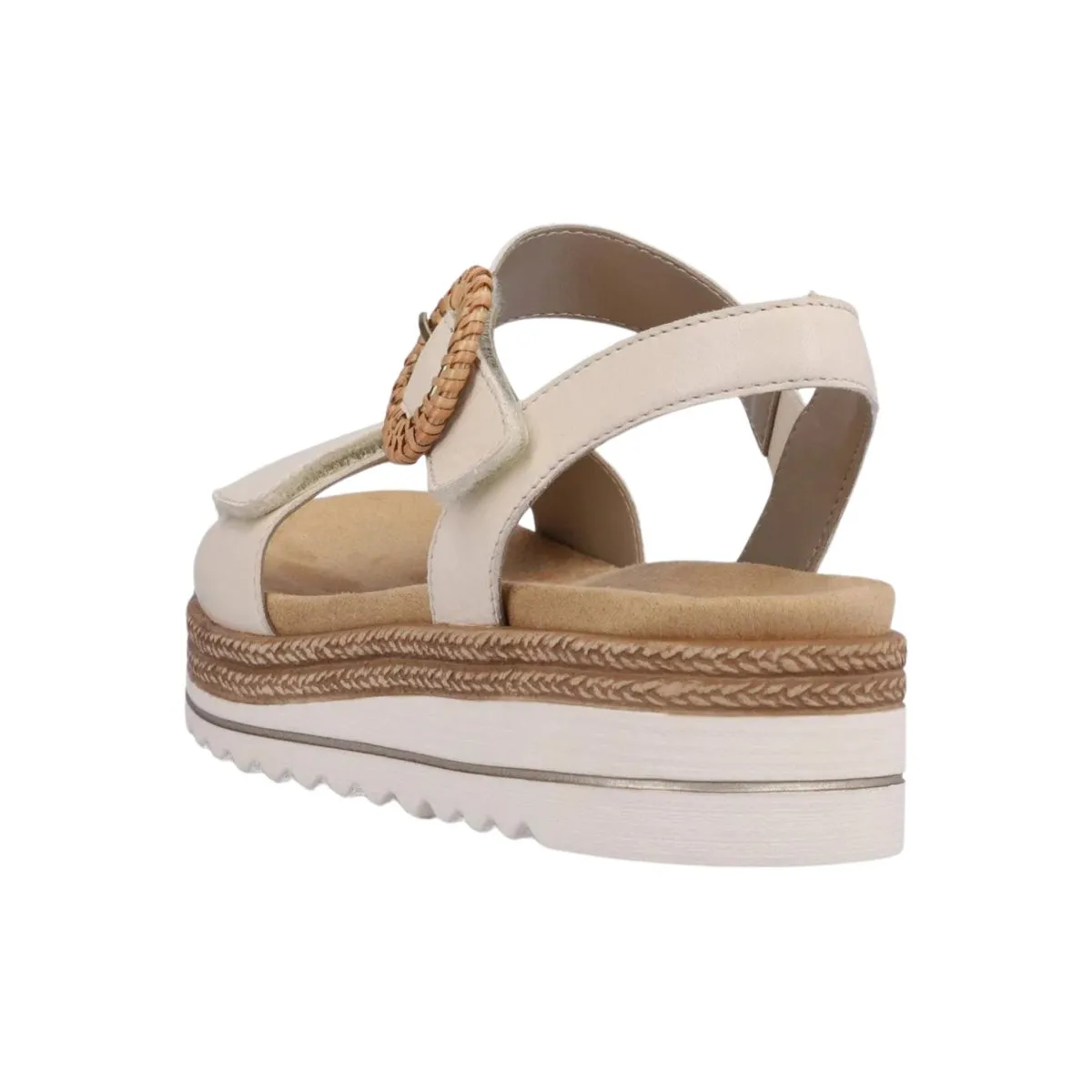 Rieker Women's D0Q52-60 Jocelyn Off-White Leather