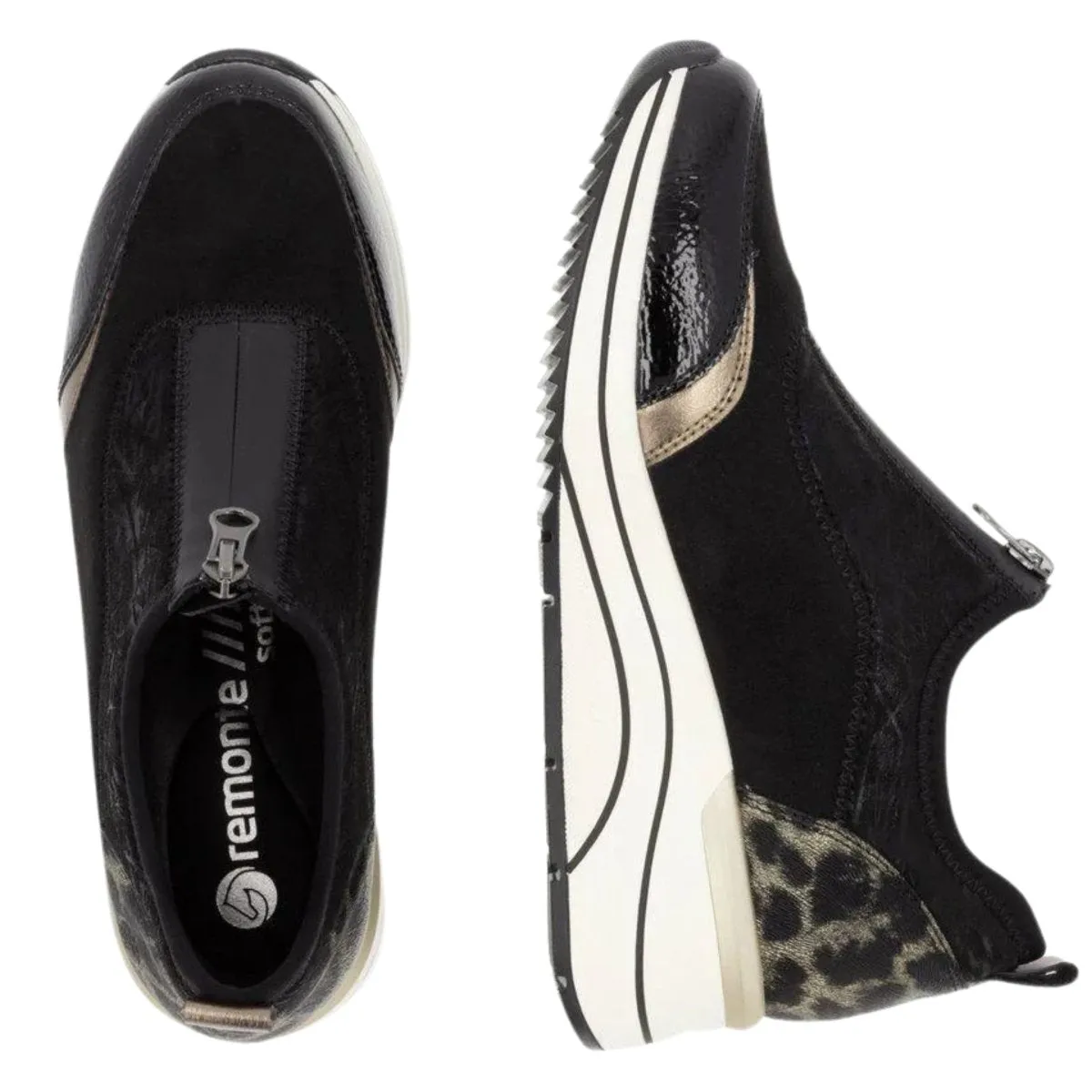 Rieker Women's D0T08-02 Black/Bronze