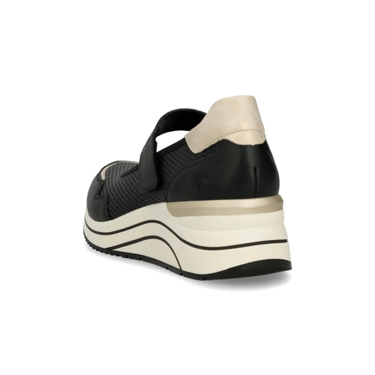 Rieker Women's D0T13-03 Eleni Black/Shell/White