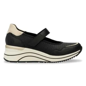 Rieker Women's D0T13-03 Eleni Black/Shell/White