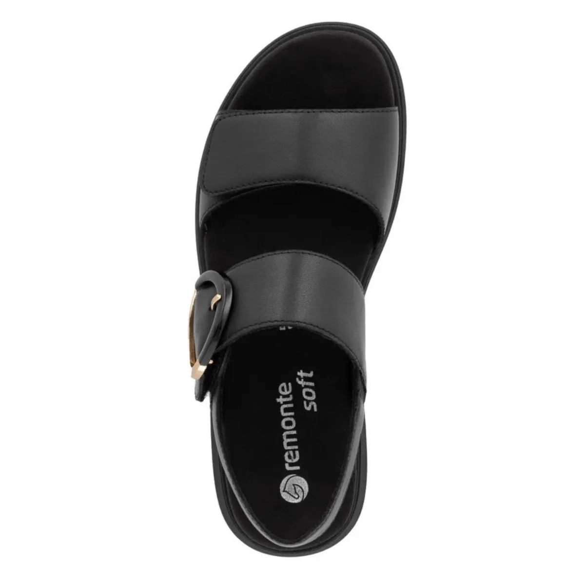 Rieker Women's D2K50-00 Jocelyn Black Leather