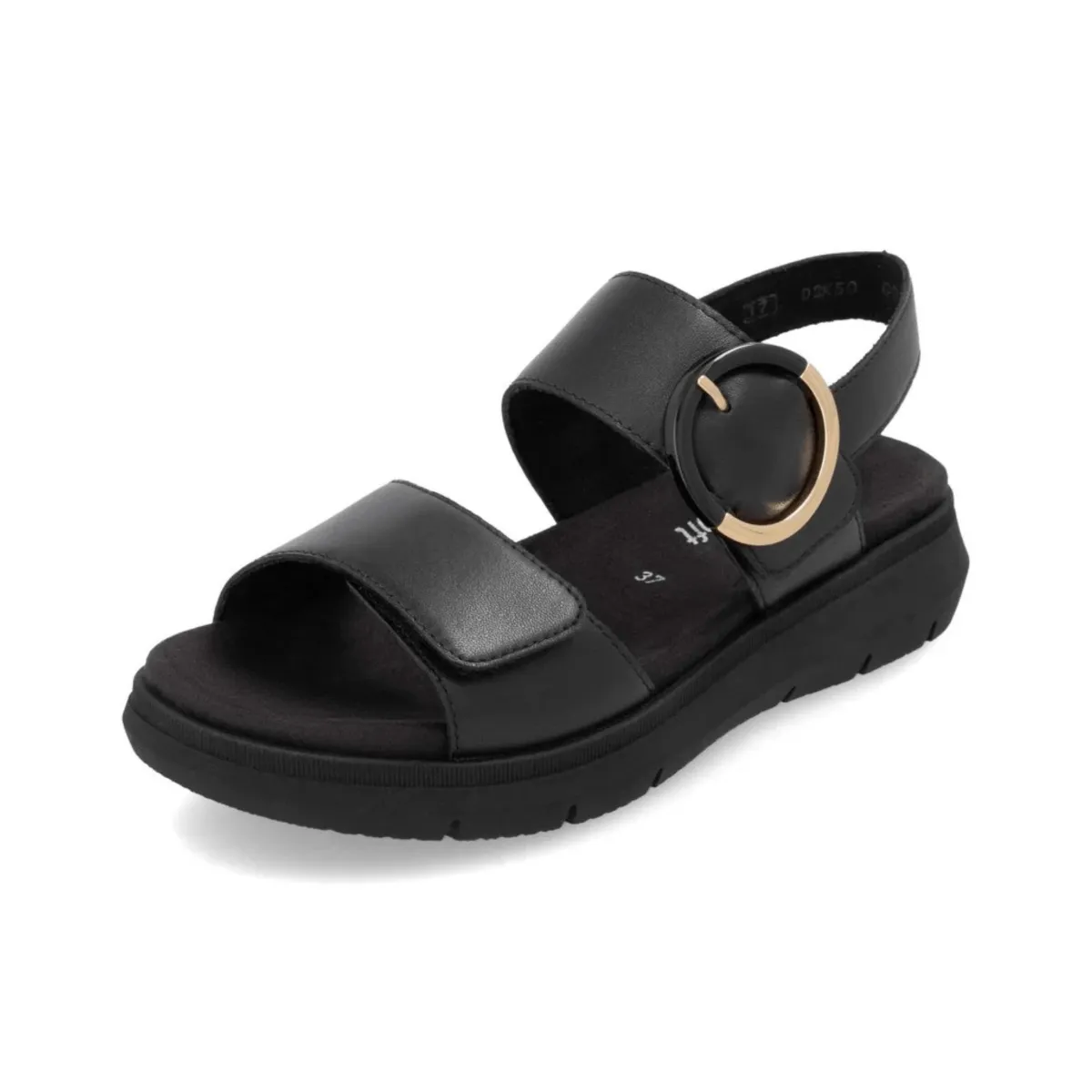 Rieker Women's D2K50-00 Jocelyn Black Leather