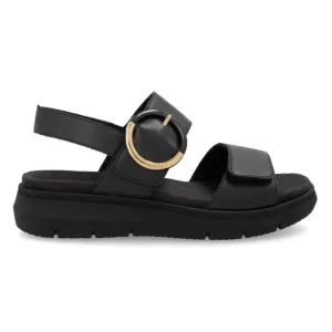 Rieker Women's D2K50-00 Jocelyn Black Leather