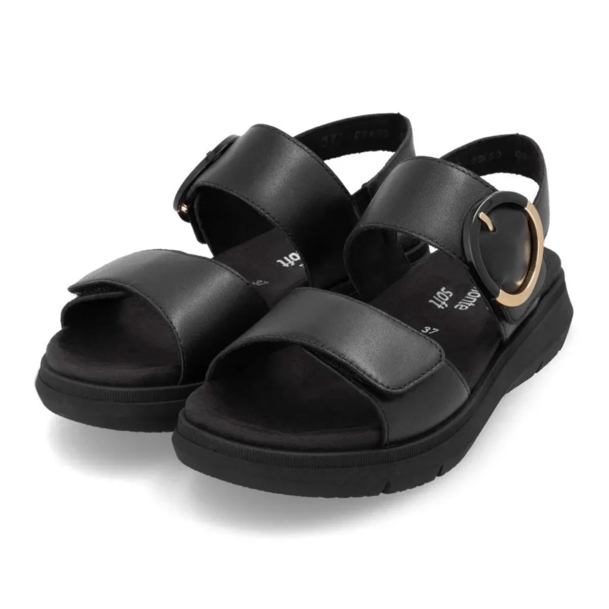 Rieker Women's D2K50-00 Jocelyn Black Leather