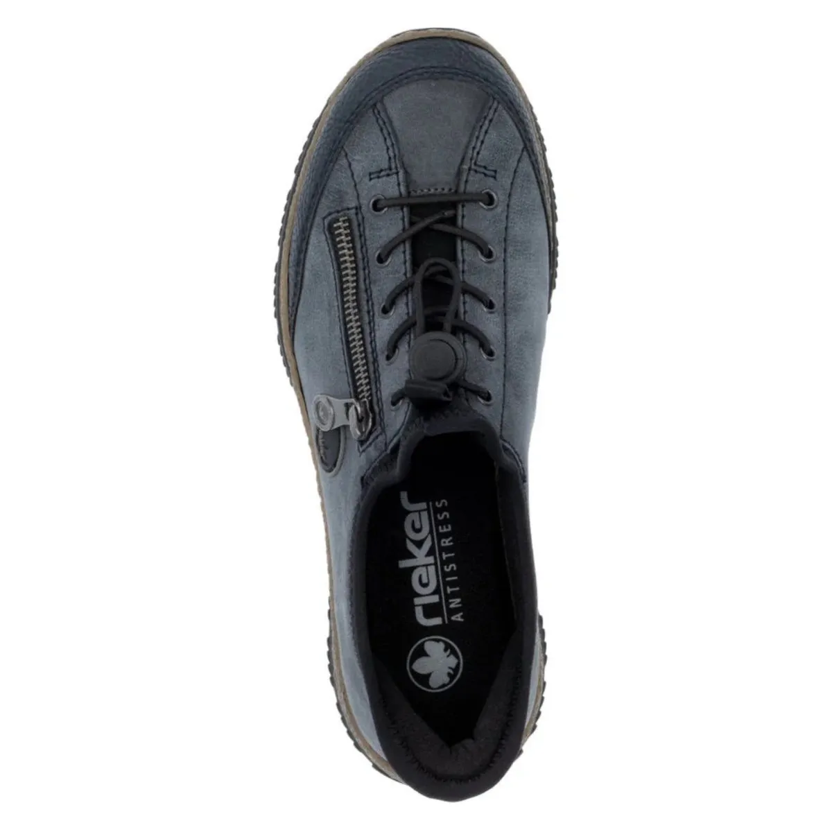 Rieker Women's N3267-14 Kitty Pacific/Atlantic/Black Leather