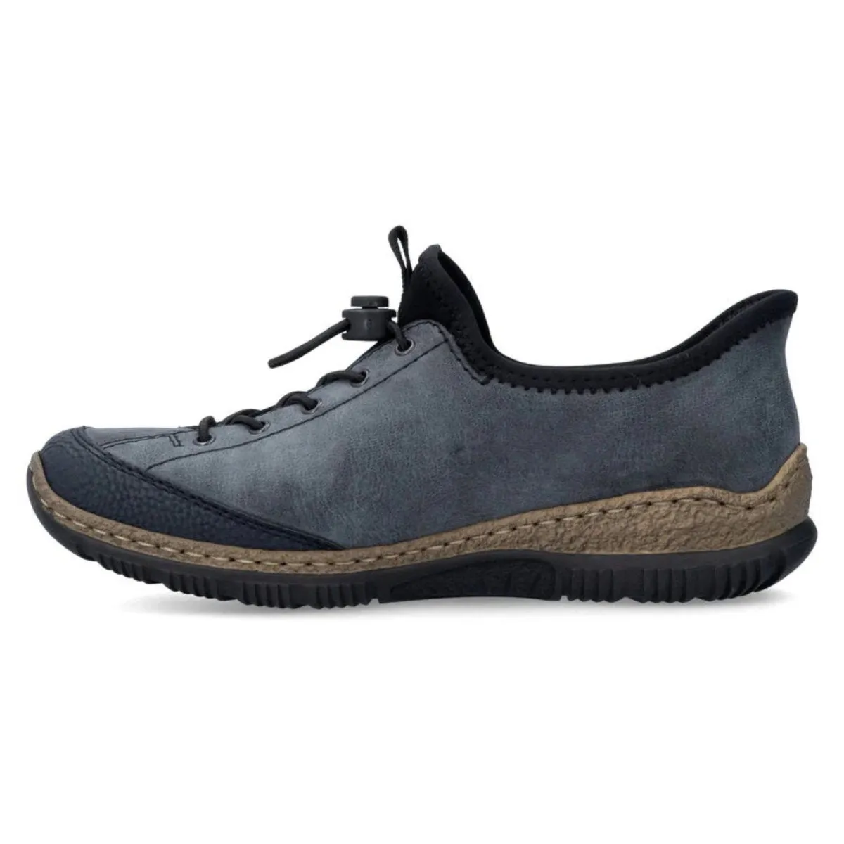 Rieker Women's N3267-14 Kitty Pacific/Atlantic/Black Leather