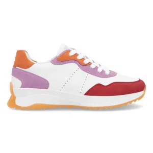 Rieker Women's W1308-80 Dhara Flame/White/Lilac/Pumpkin