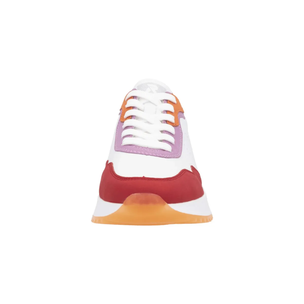 Rieker Women's W1308-80 Dhara Flame/White/Lilac/Pumpkin