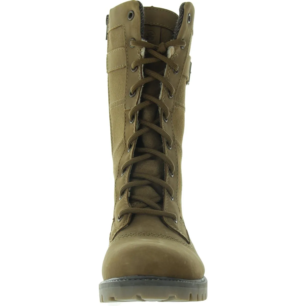 ROGUE 10 Womens Faux Fur Lined Leather Mid-Calf Boots