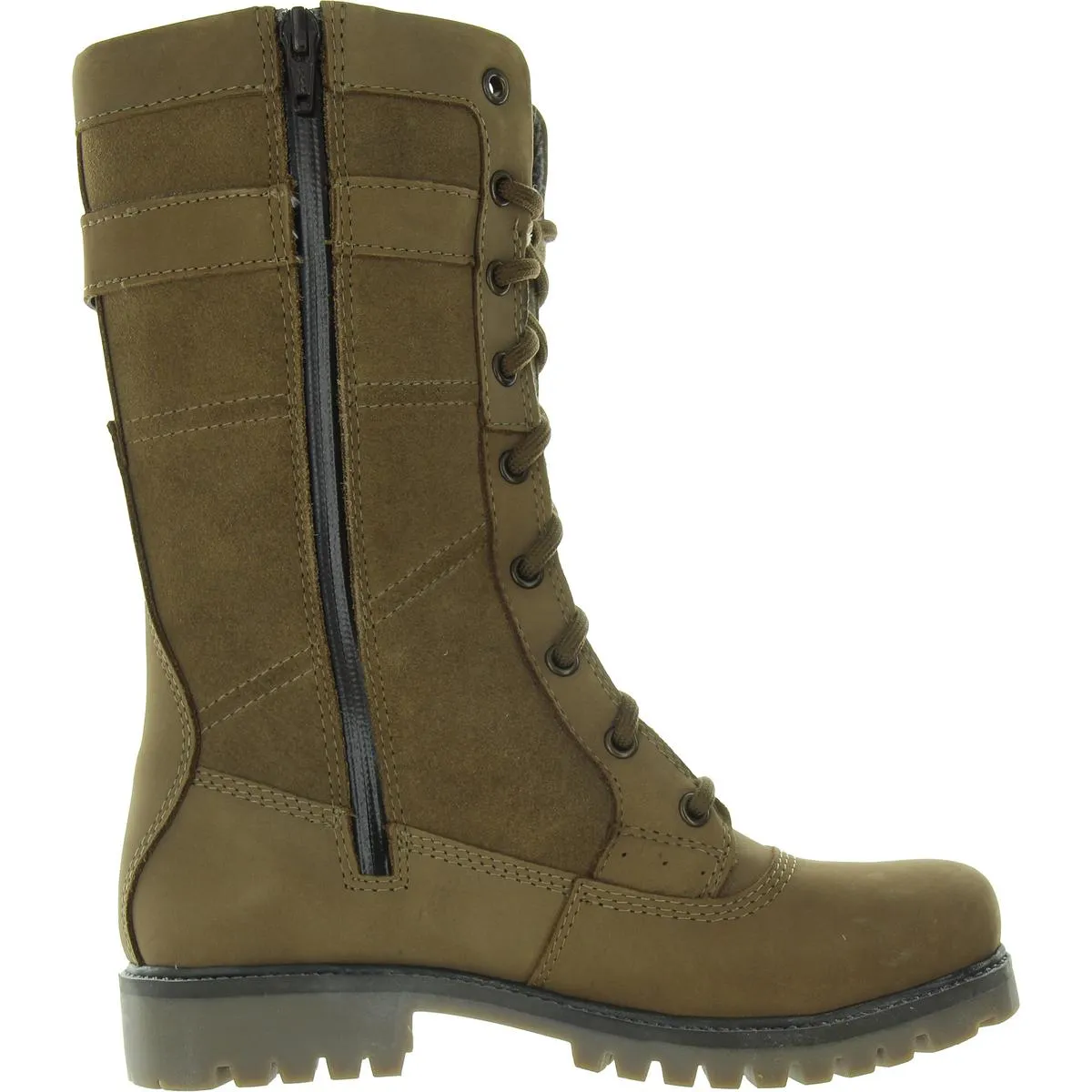 ROGUE 10 Womens Faux Fur Lined Leather Mid-Calf Boots