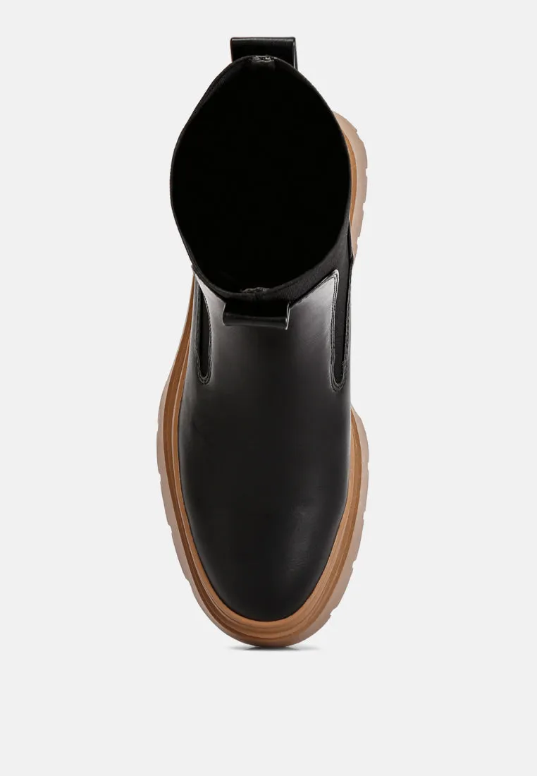 ronin high top chunky chelsea boots