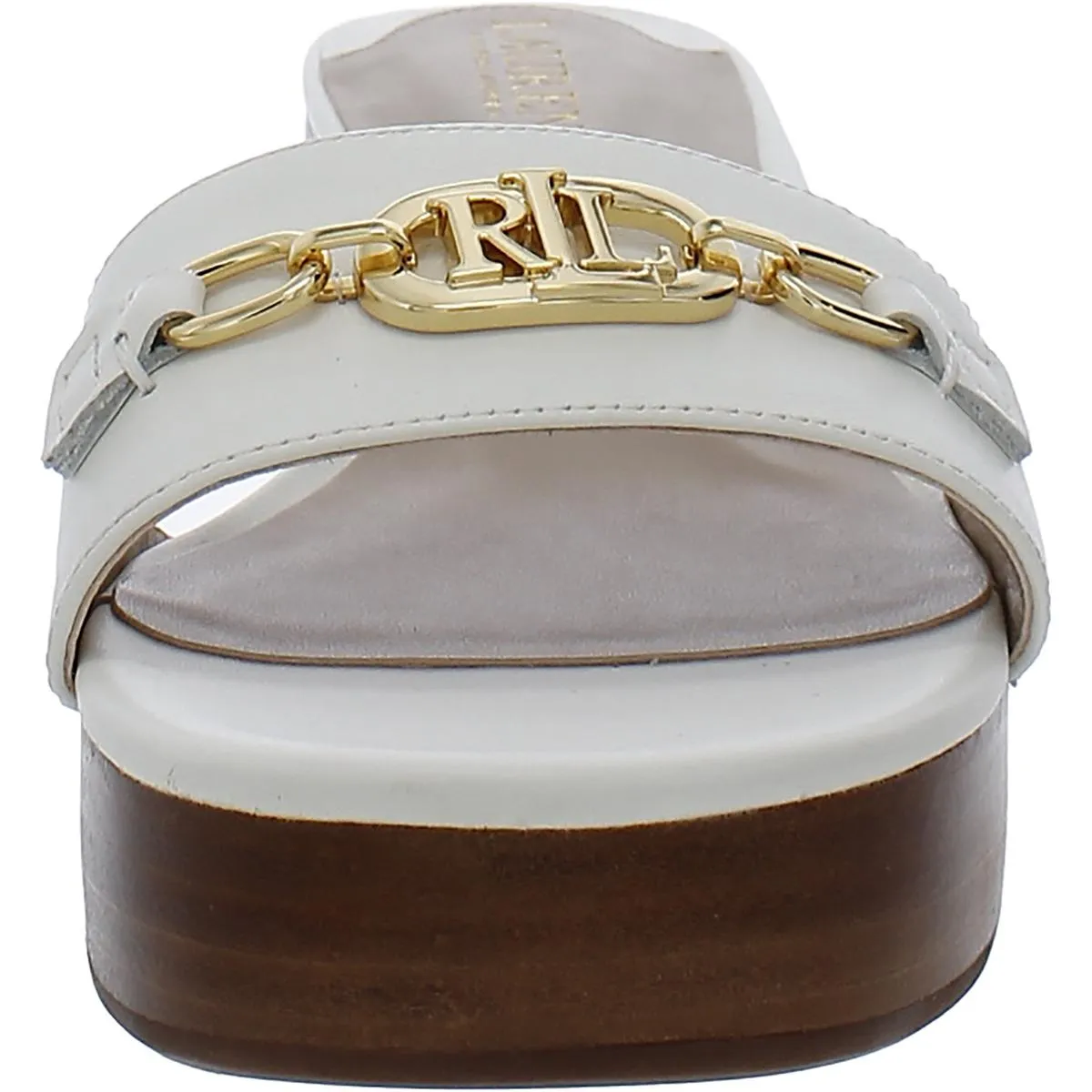Roxanne Womens Leather Slip-On Slide Sandals