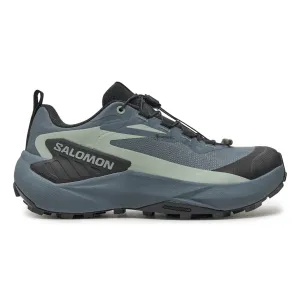 Salomon Women's Genesis Gore-Tex Turbulence/Black/Green Milieu