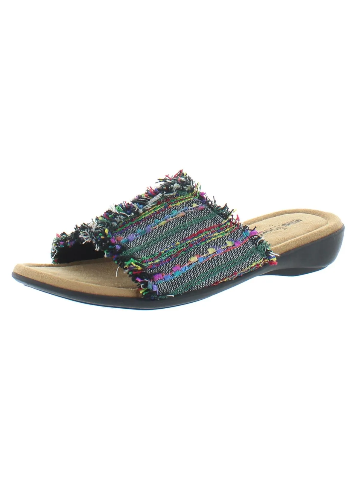 Samara Womens Fringe Slip On Flats