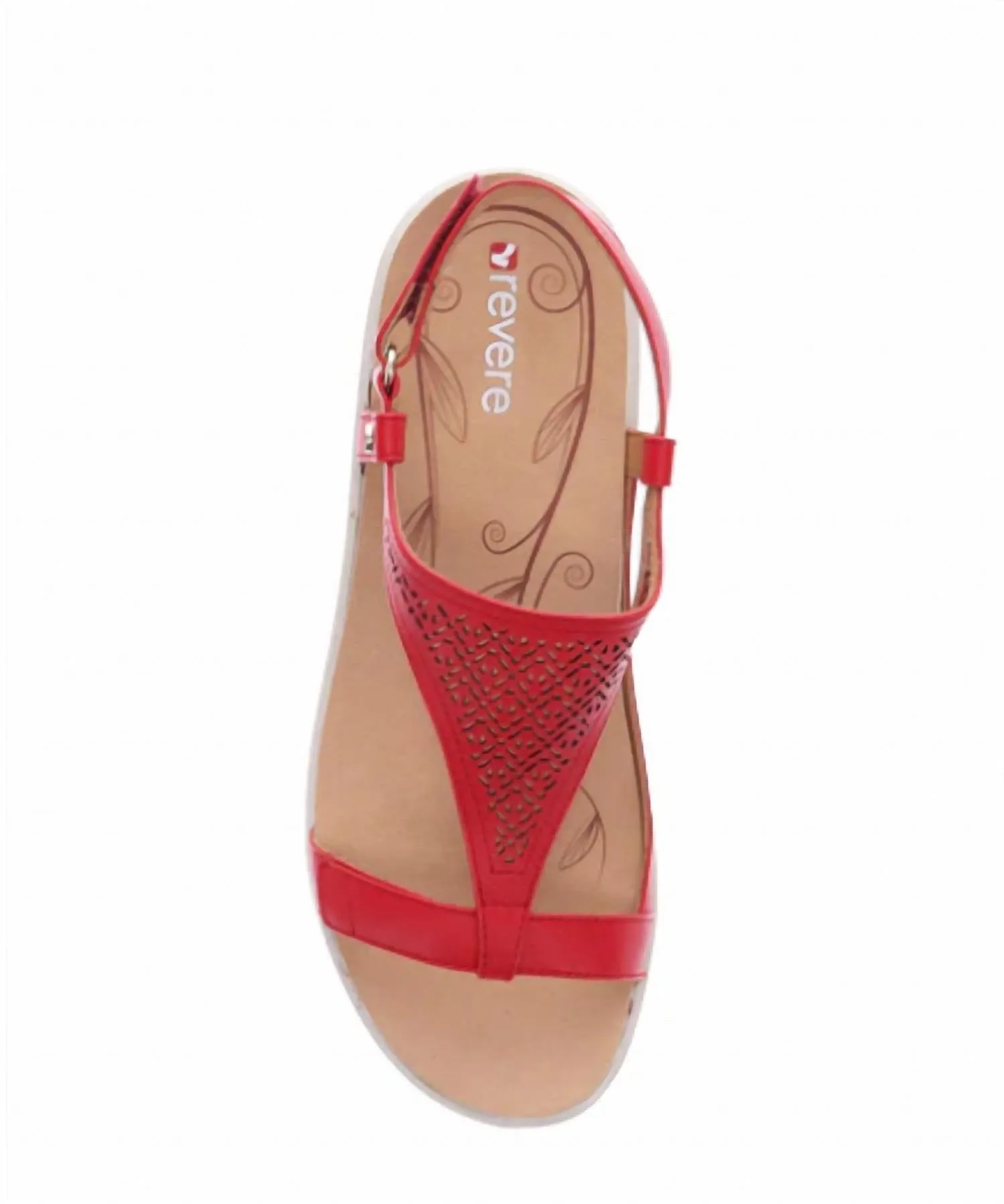 Santa Fe Back Back Strap Sandals In Summer Red