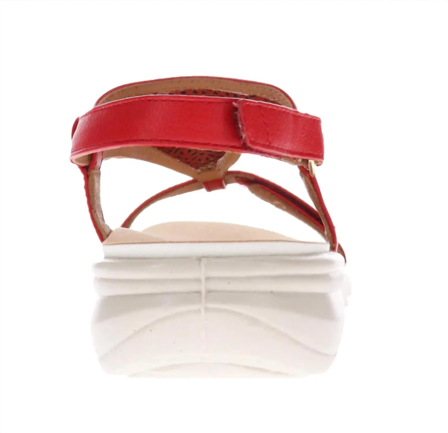 Santa Fe Back Back Strap Sandals In Summer Red