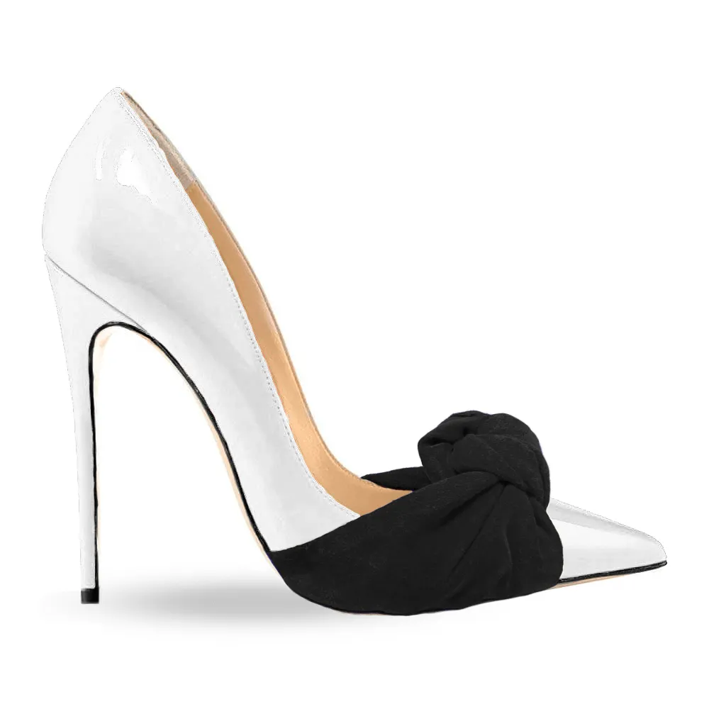 SARAH BLACK/WHITE PATENT