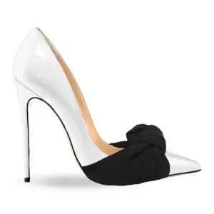 SARAH BLACK/WHITE PATENT