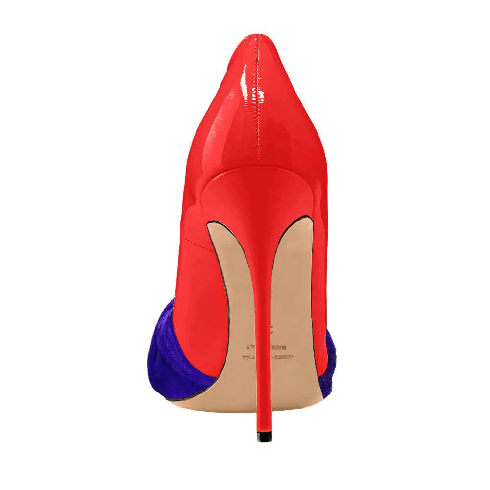 SARAH RED/PURPLE PATENT