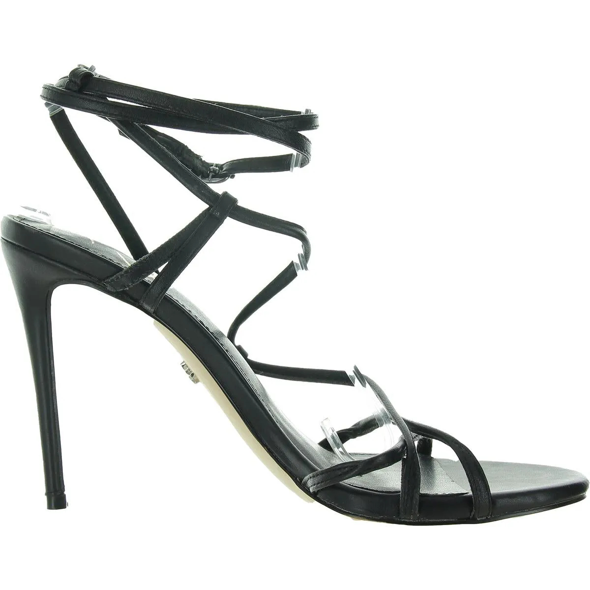 Sareena Womens Leather Buckle Strappy Sandals