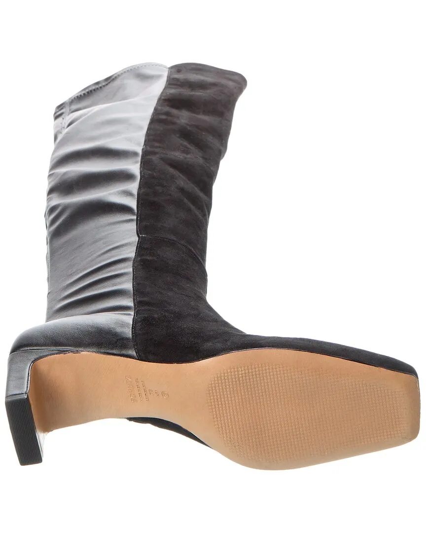 SCHUTZ Donata Suede & Leather Over-The-Knee Boot
