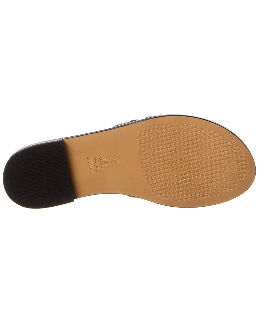 Schutz Phoenix Leather Flat