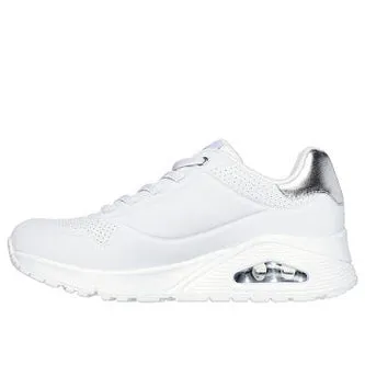 Skechers Uno - Shimmer Away -  White / Silver