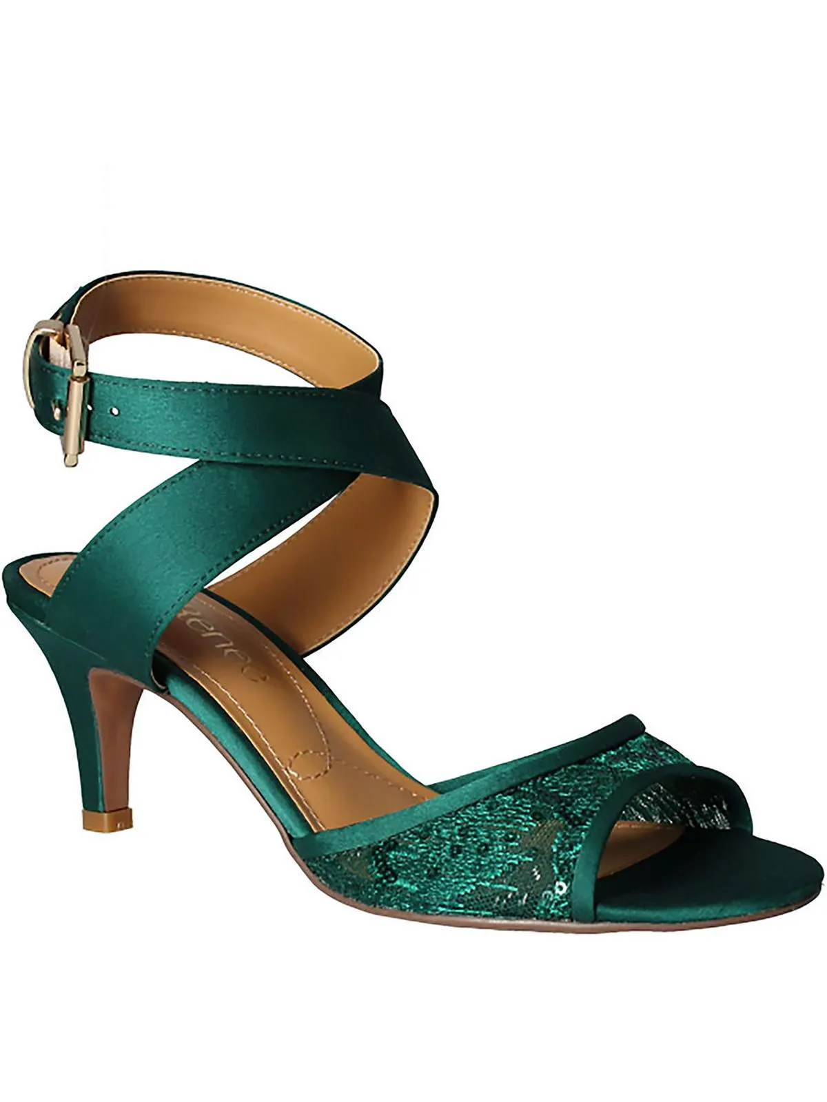 Soncino Womens Lace Strappy Heel Sandals