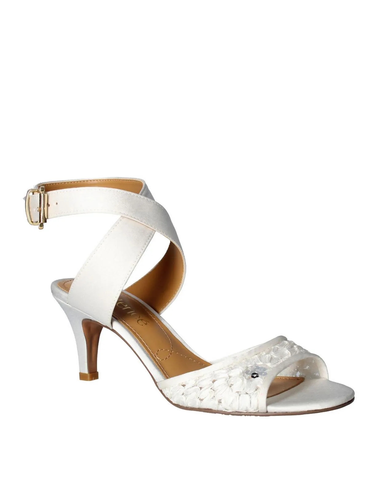 Soncino Womens Lace Strappy Heel Sandals
