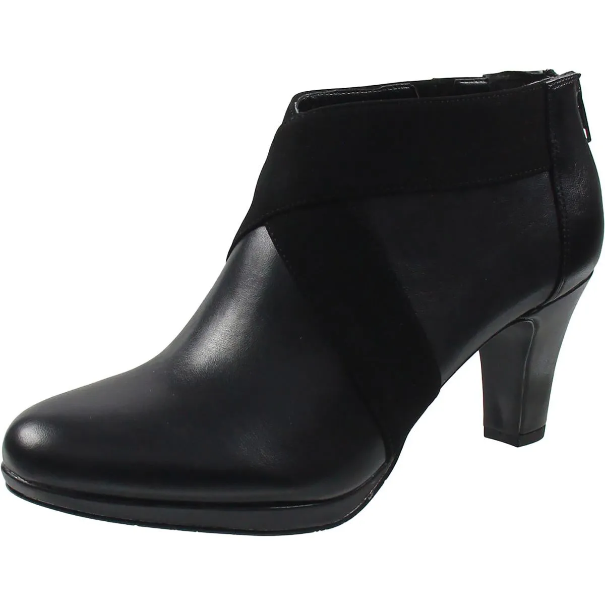 Spice Womens Metallic Faux Leather Ankle Boots