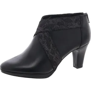 Spice Womens Metallic Faux Leather Ankle Boots