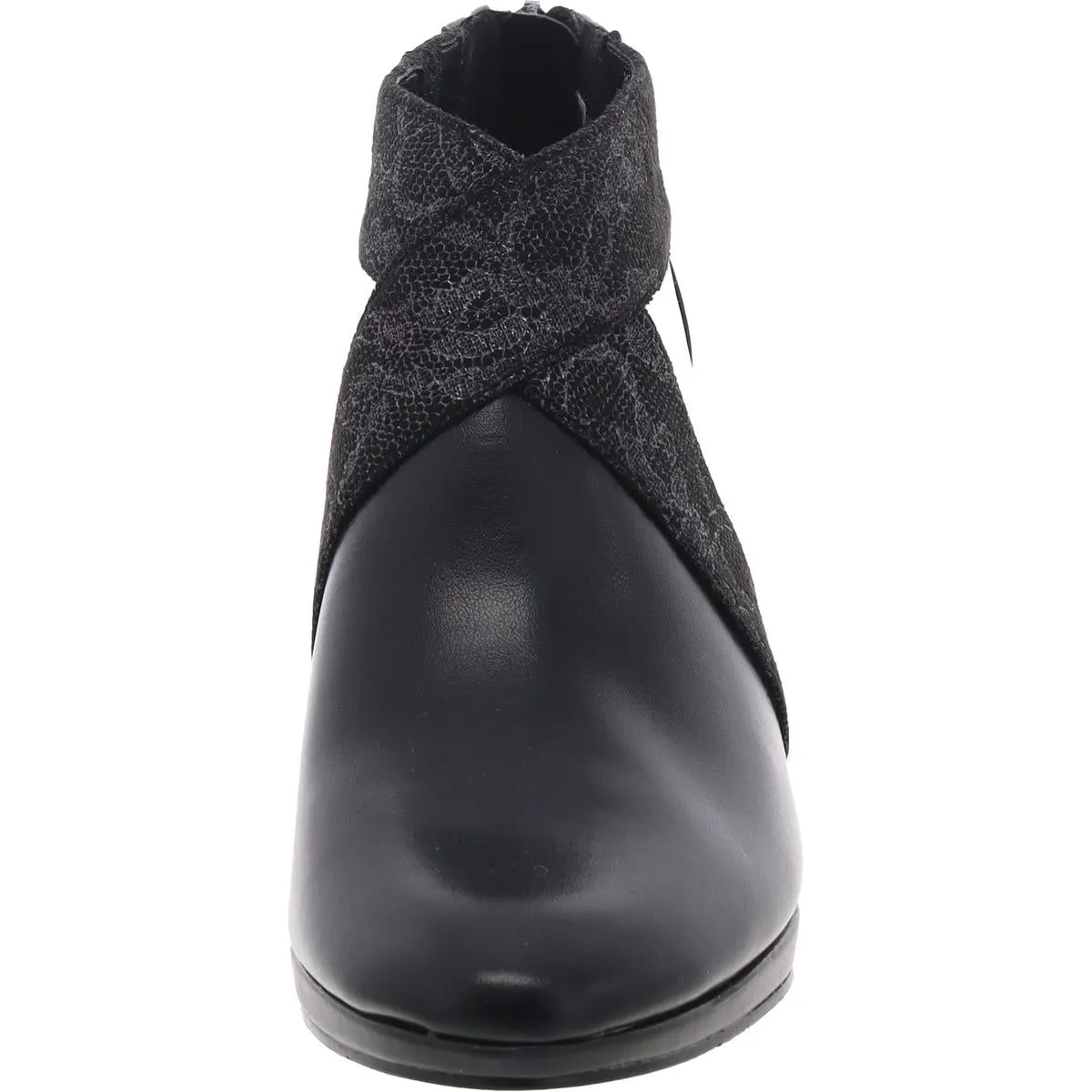 Spice Womens Metallic Faux Leather Ankle Boots