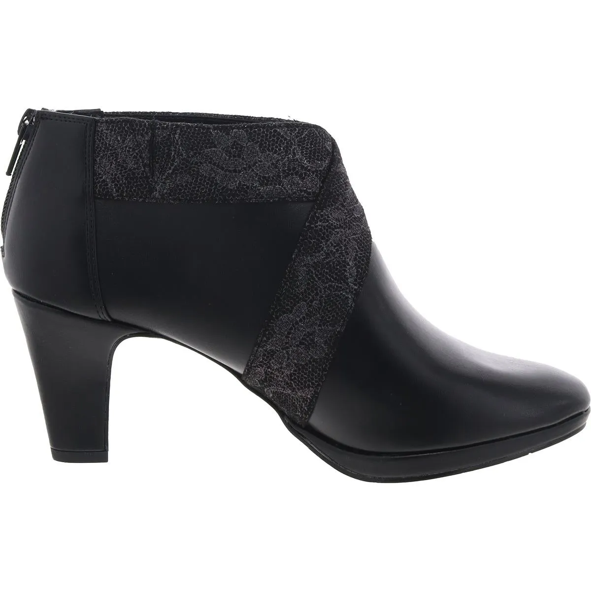 Spice Womens Metallic Faux Leather Ankle Boots