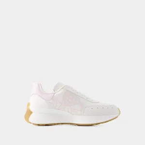 Sprint Runner Sneakers - Alexander Mcqueen - Leather - White