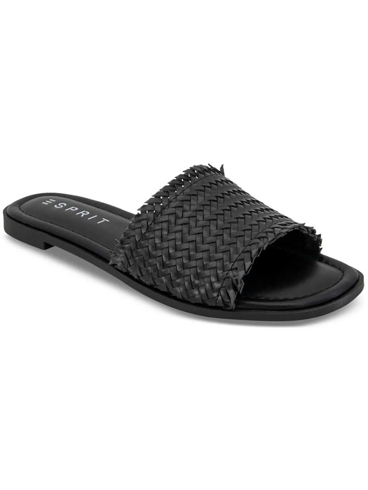 Summer Woven Womens Open Toe Slide Flatform Sandals