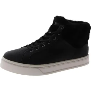 Sundell Fuzz Womens Faux Leather Cozy Chukka Boots