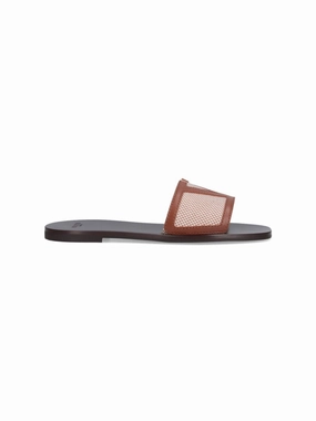 Superstar' Slide Sandals  Black/Beige