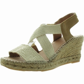Susa Womens Strappy Woven Espadrilles