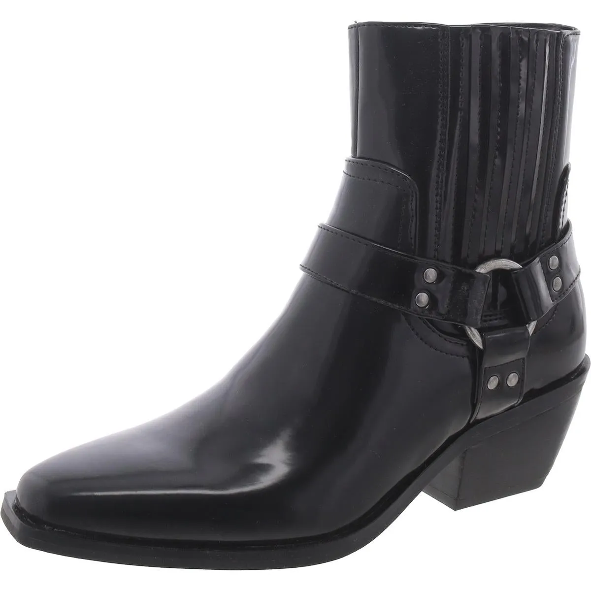 Susanna Womens Faux Leather Zipper Booties