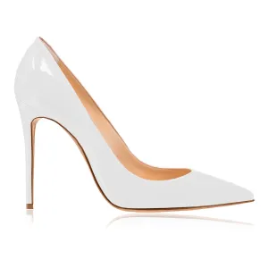 SWAMI WHITE PATENT 100mm