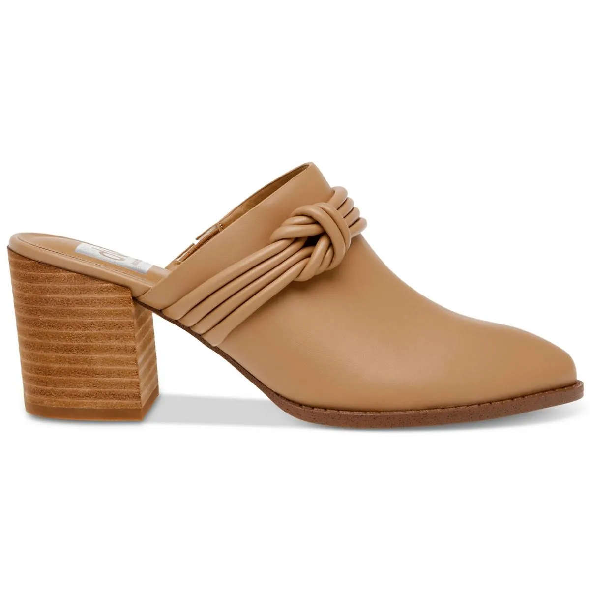 Tabitha Womens Faux Leather Slip On Block Heel